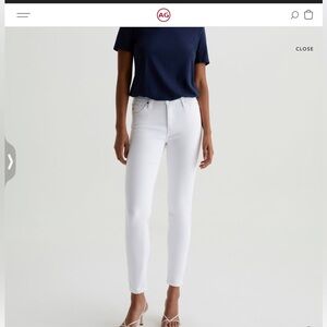 AG Adriano Goldschmied Prima Mid rise cigarette leg ankle jeans